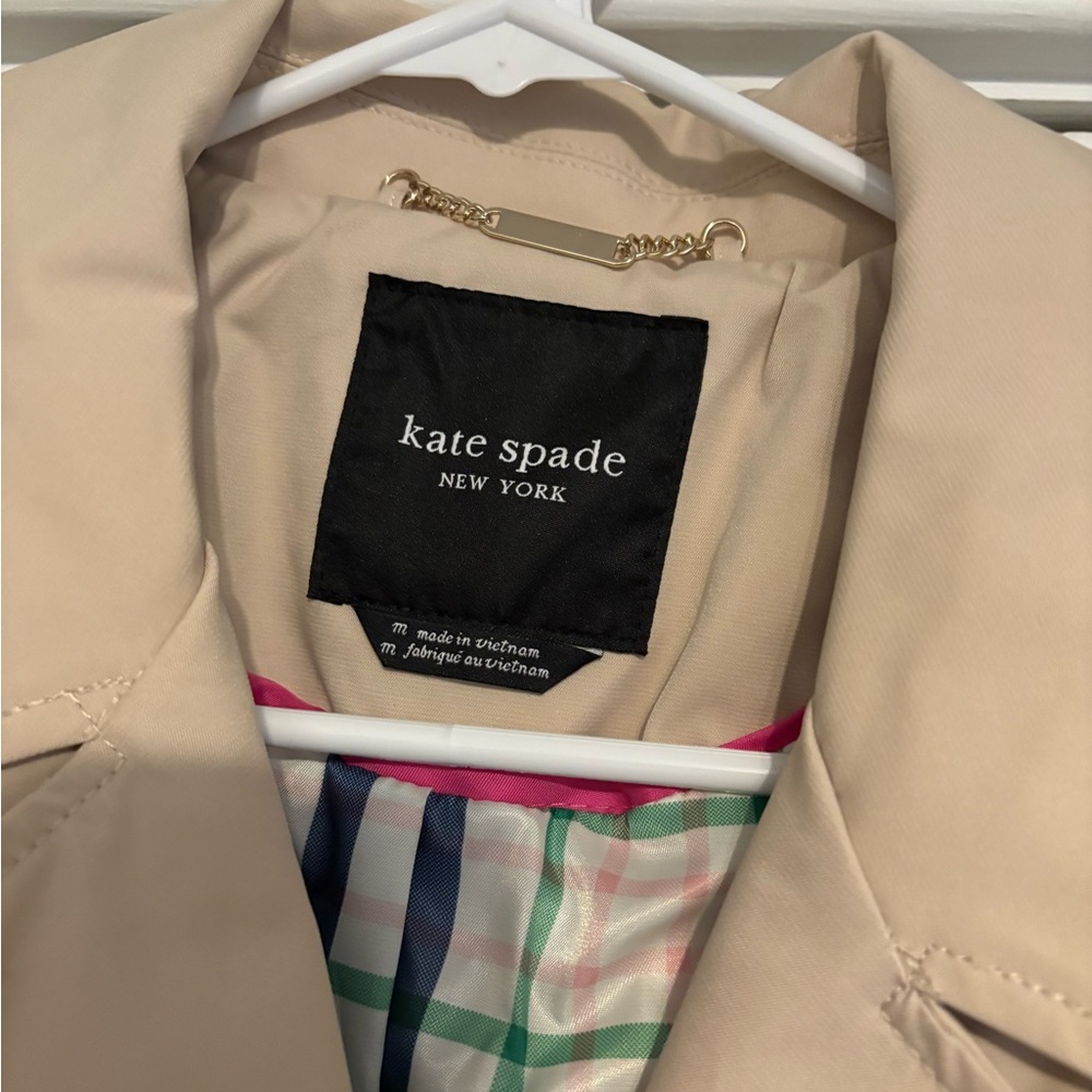 Kate Spade Classic Beige Trench Coat - Picture 3 of 9